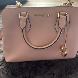 Michael Kors Camille md leather satchel in blossom